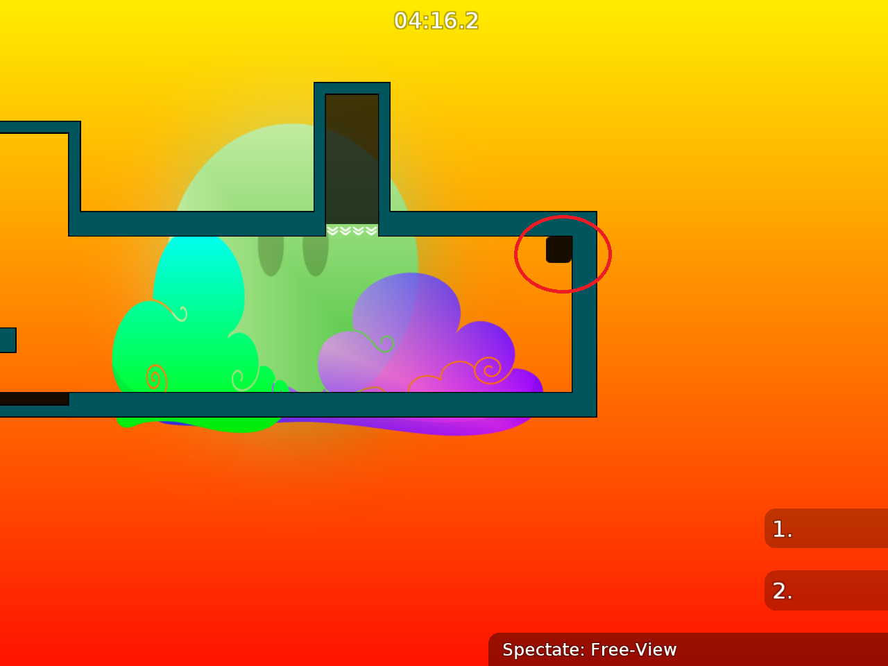 put this teleporter at the and of the part, in my opinion it is confusing here