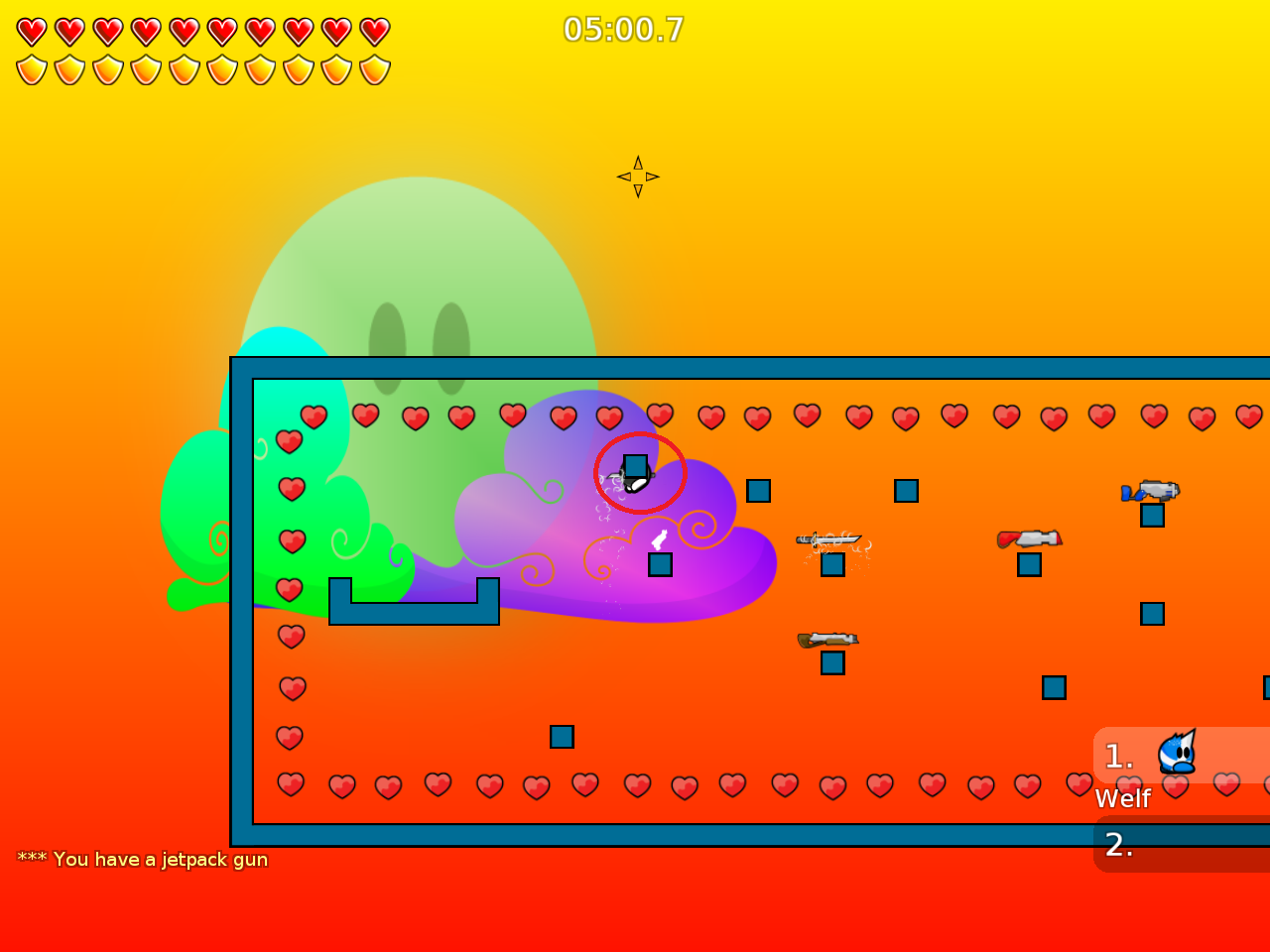 entitie bug (in the finish room there are more than this one, fix all)