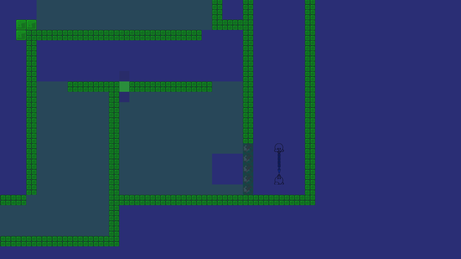 why is there a hookthrough in the left corner? + add shields before that hookfly part, else you can go up with rocket enable hammer and go down again + mark unhammer there
