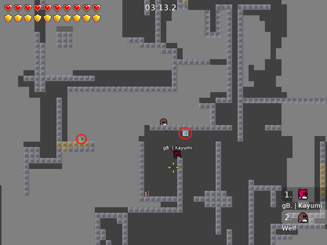 in whole map: teleporter not on ground, add &quot;unfreeze&quot; symbol and unfreeze at all to teleporters; missing freeze