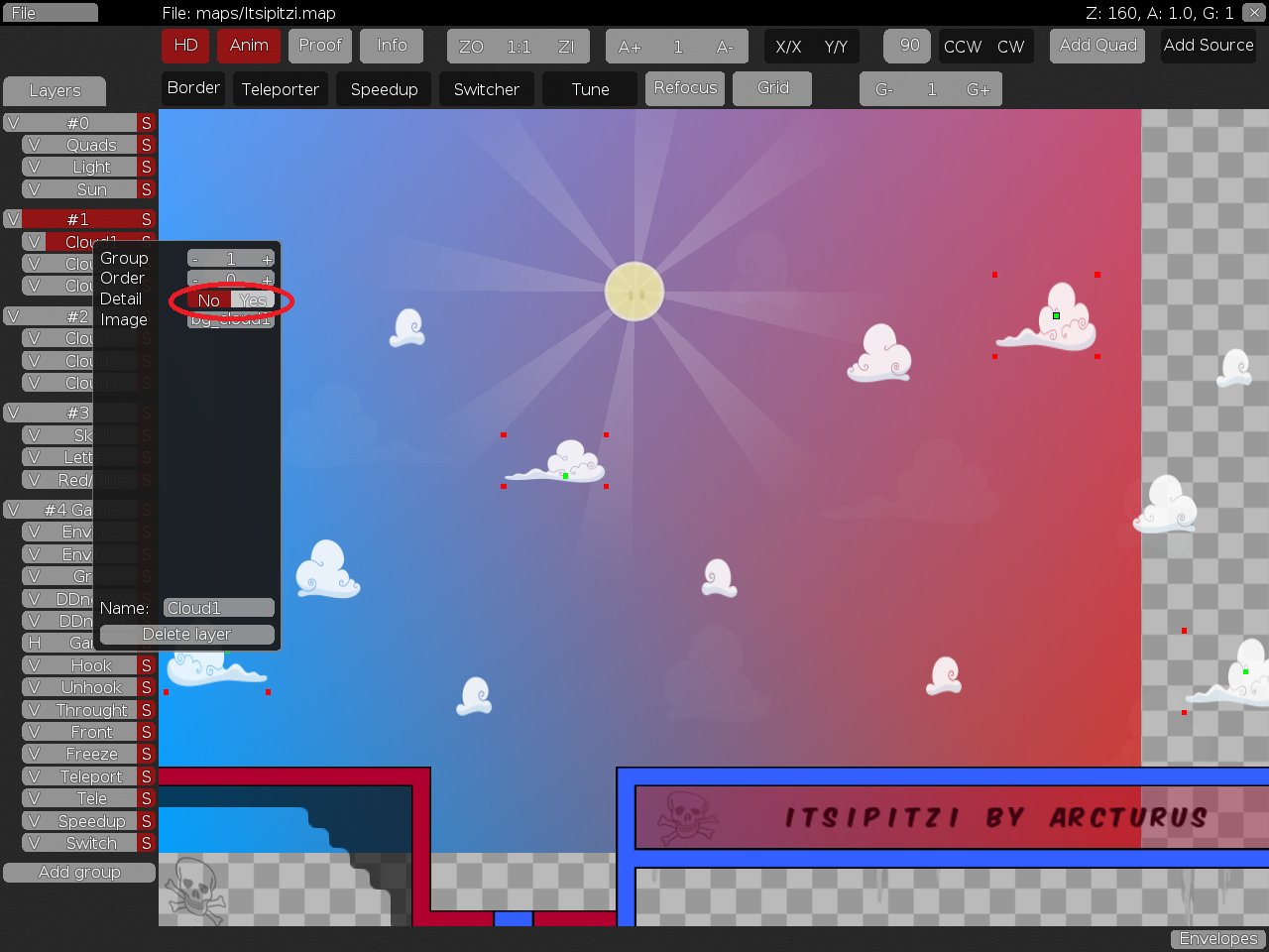 32. make some of the clouds and the sunrays HD / sunrays shouldnt be infront of the sun