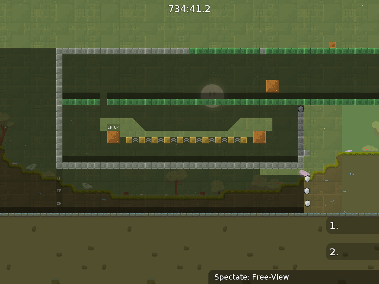 it would be cool if you make more space here and some variety (so people have to aim and to think more)