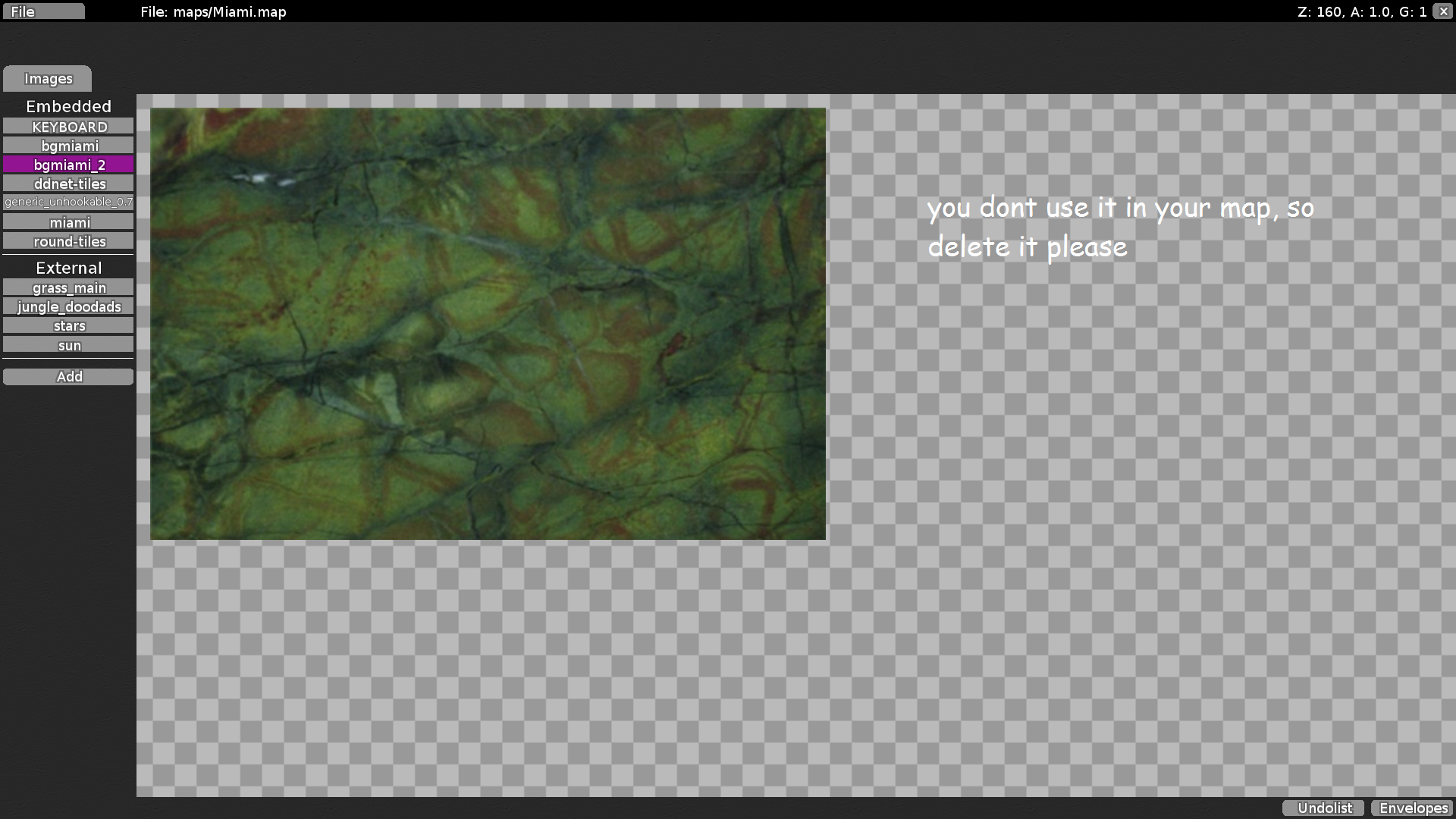 Not used background, delete it