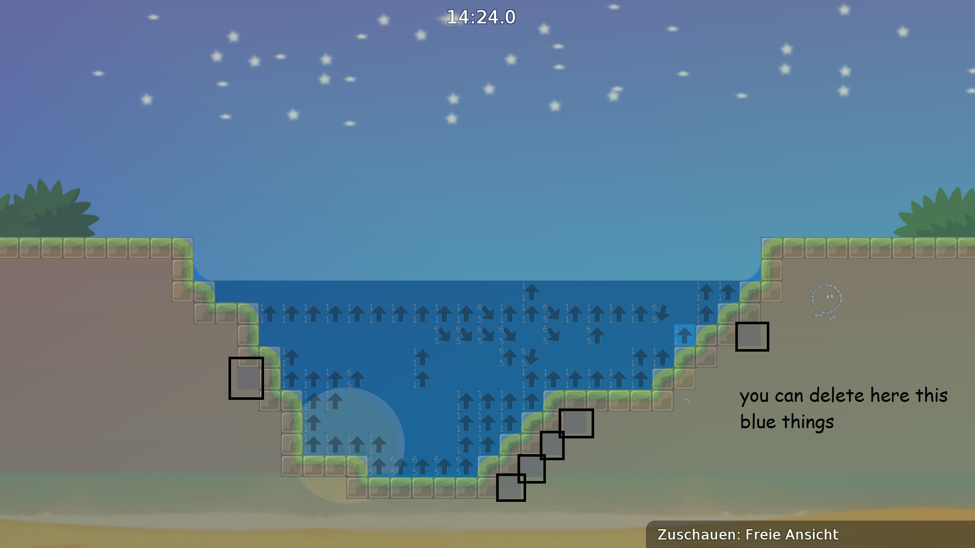 Remove the blue marked things