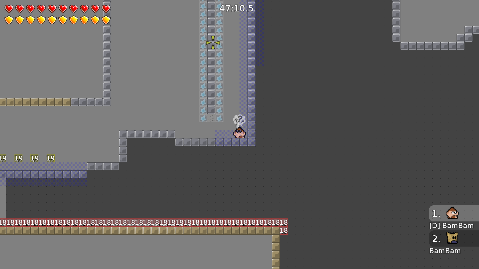 Please mark the jumps on that weird bar.