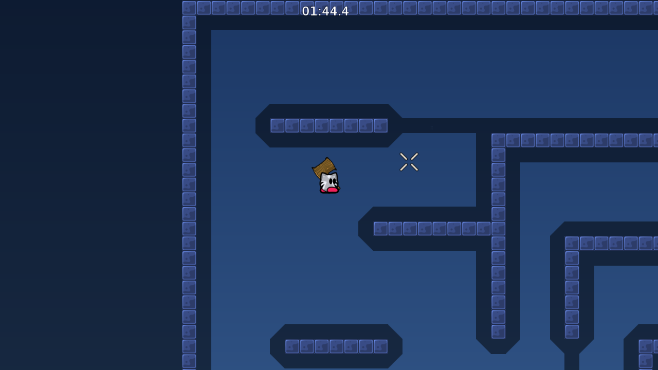 2 hookable tiles hanging in the air.