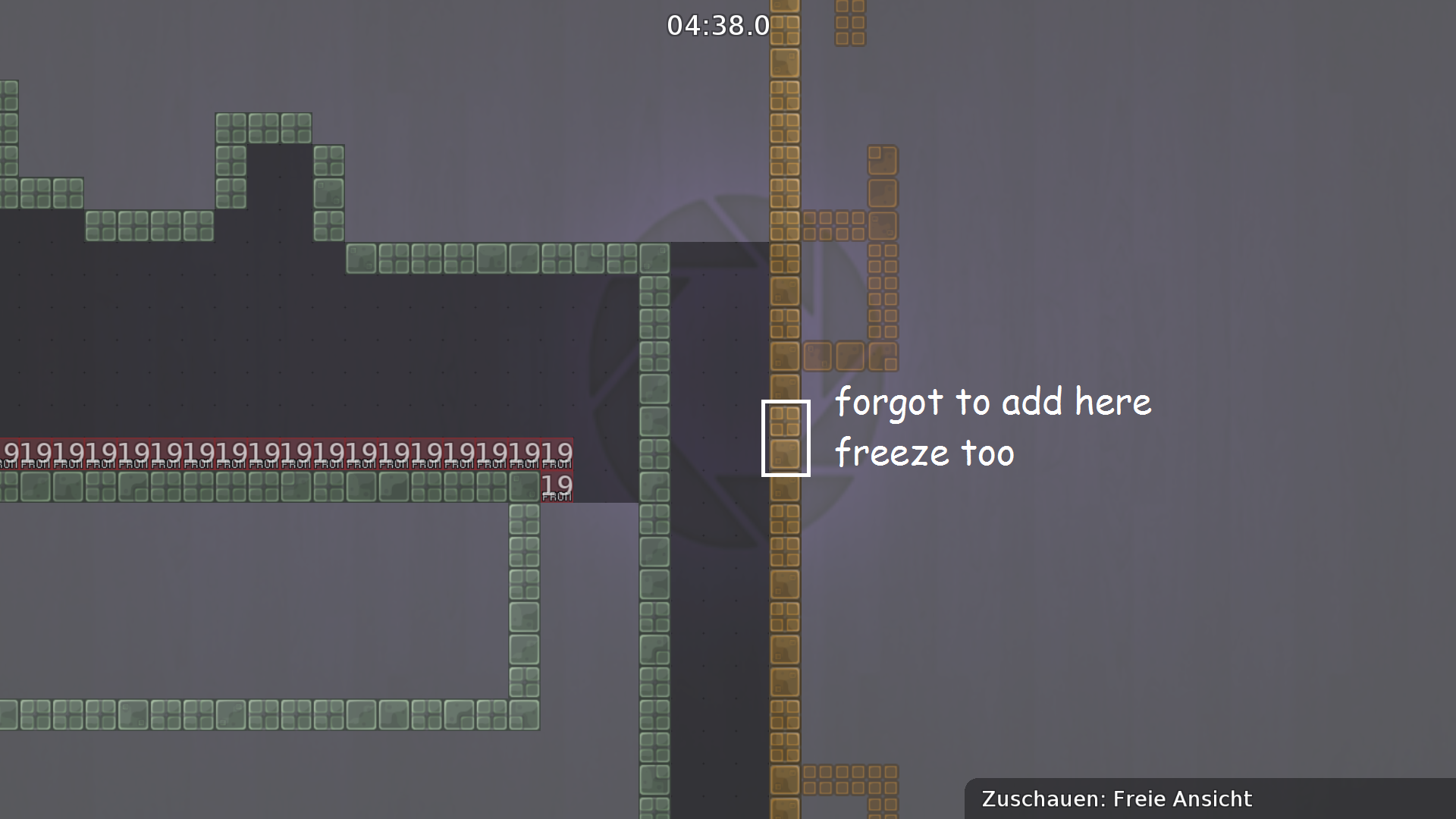 there is no freeze in the wall