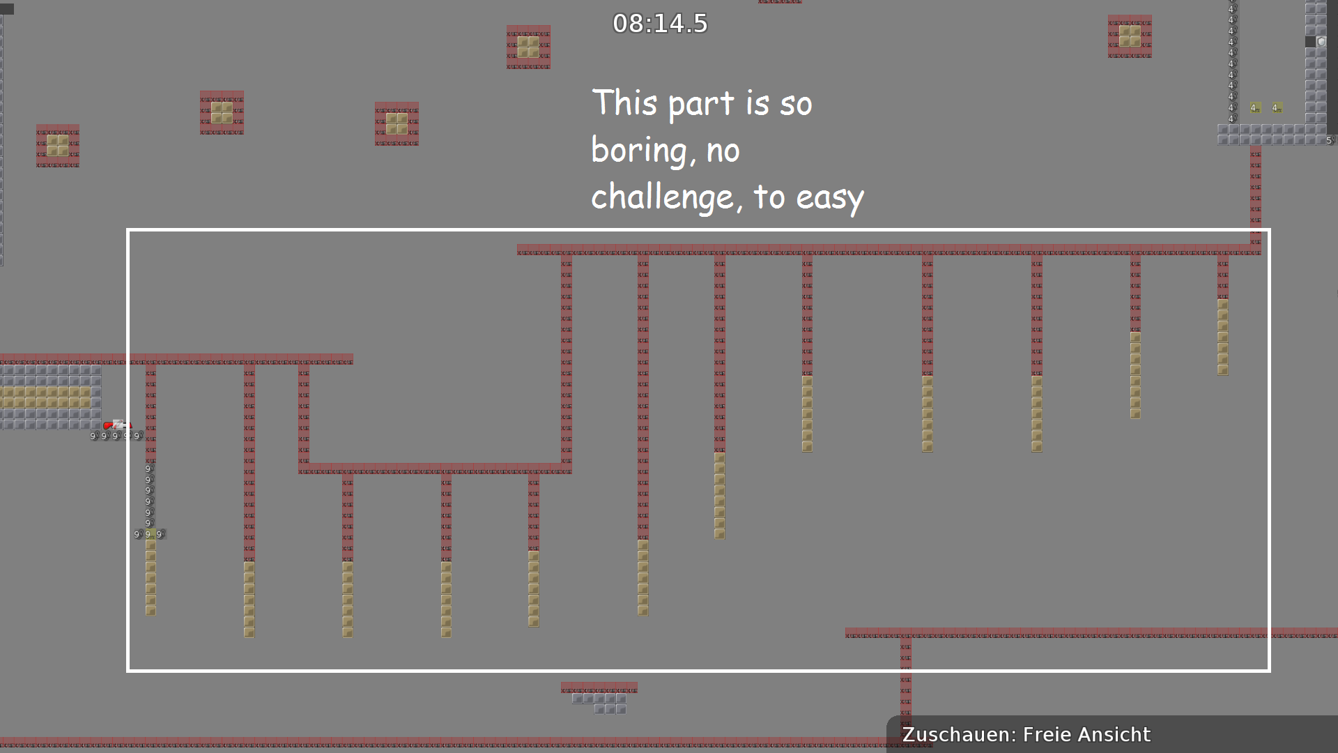 This part have no challenge i must doing it 2 for<br />getting grenade and going back, how boring,<br />change this part complete