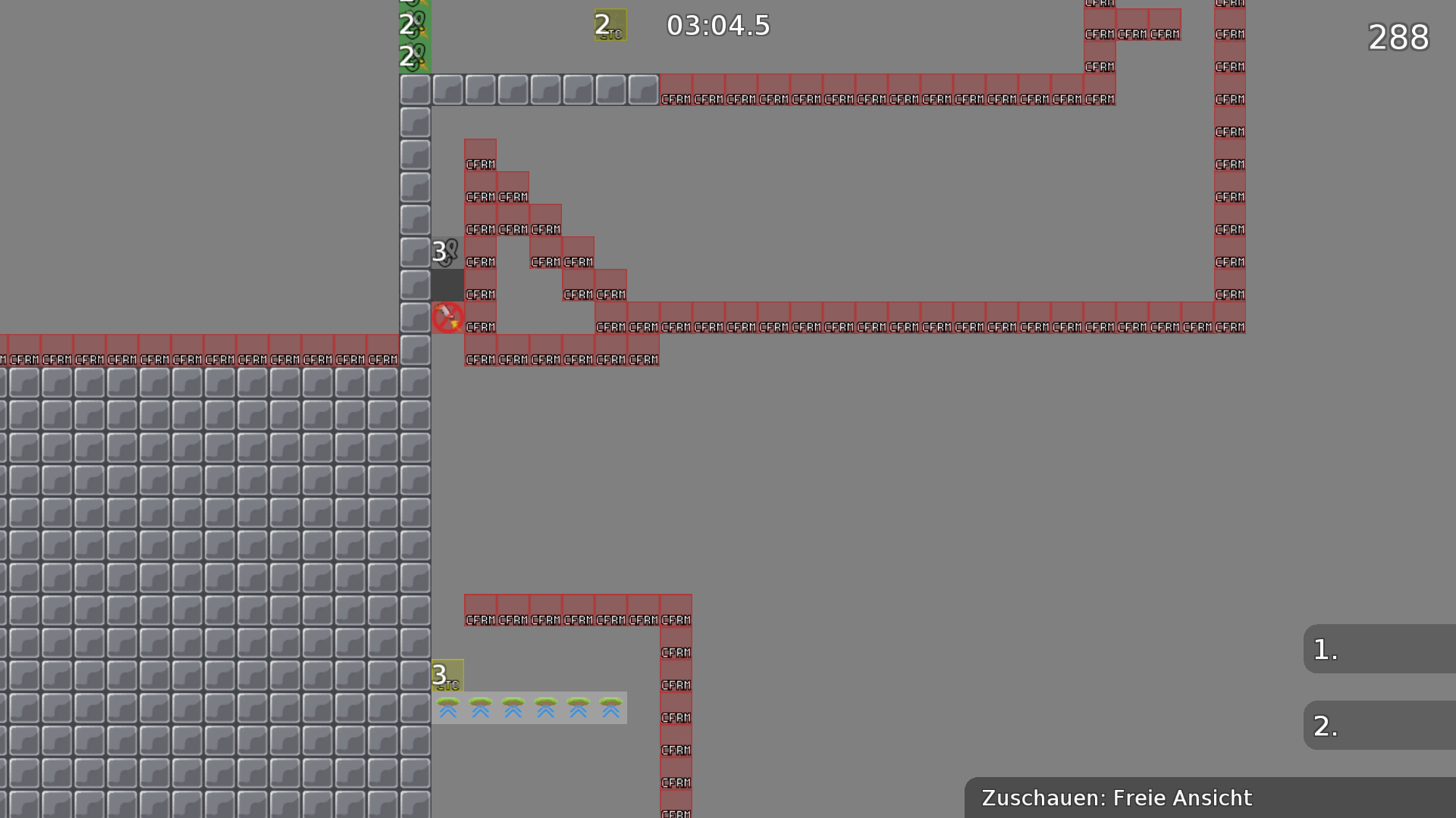 Touch the cp 3 and go to tele, u get save jetpack and can cheat whole map