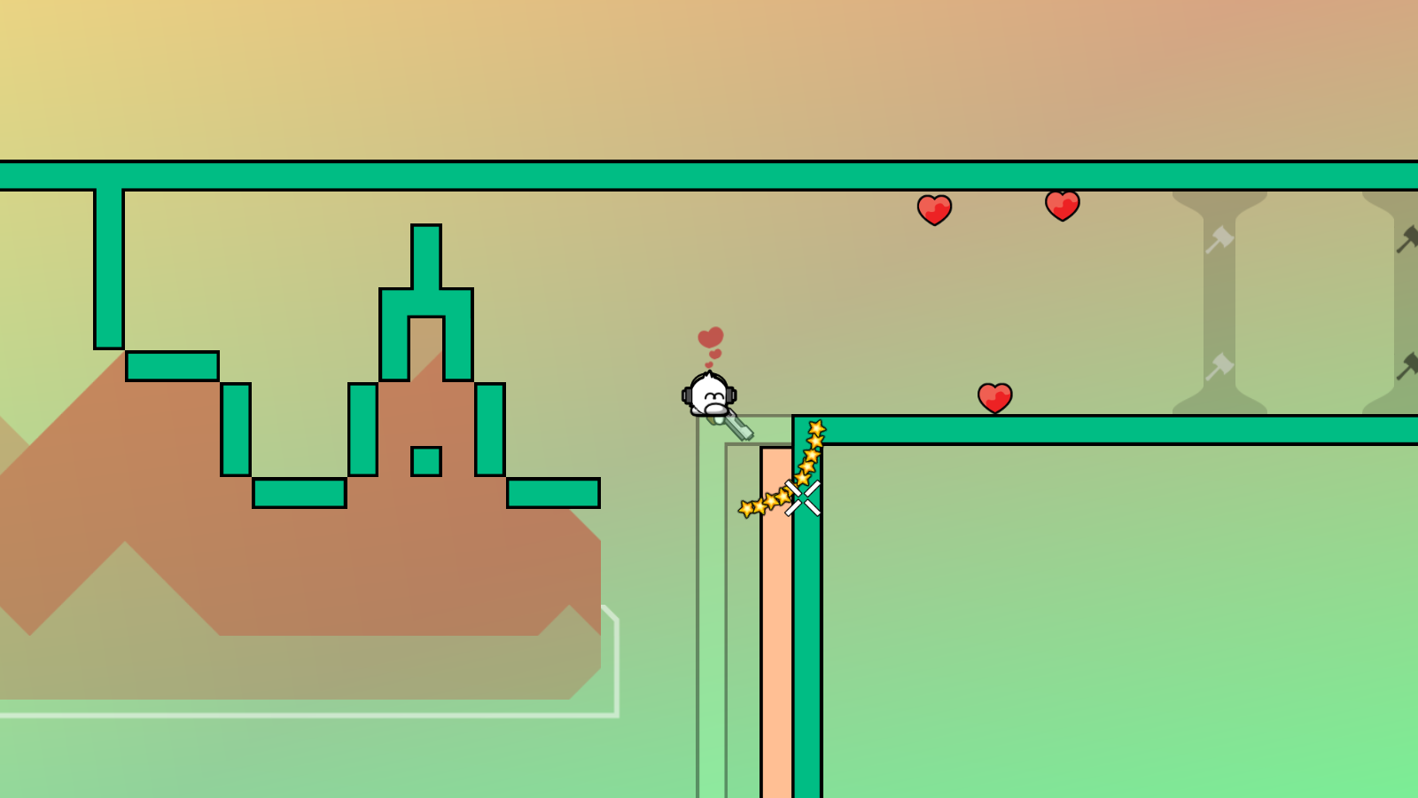 the two black lines next to each other do not look good