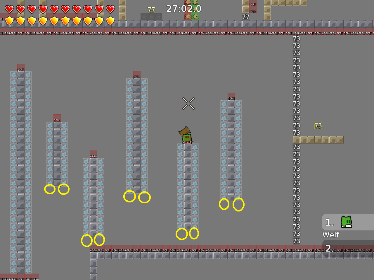 you can add walljump tiles on these spots to make some more jumps possible (your decision)