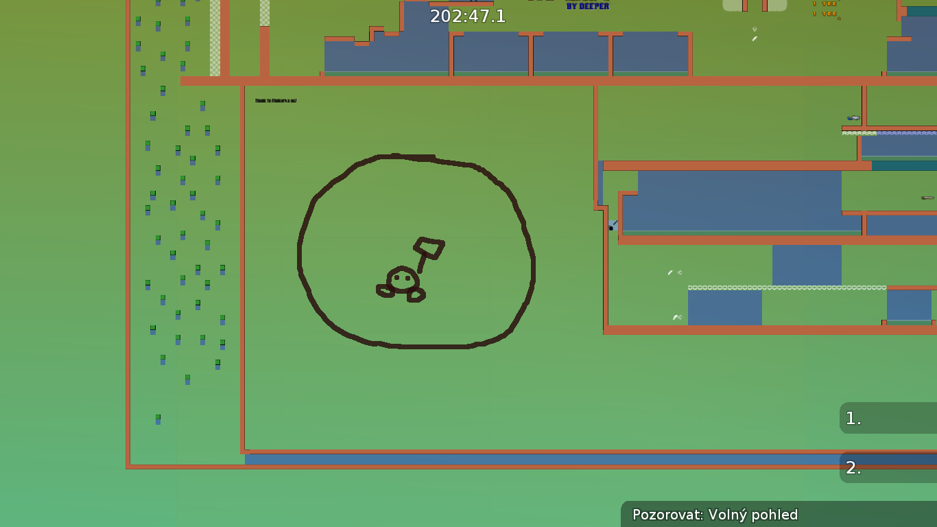 But you have enough space here, so you can make start room there and make tele to start...