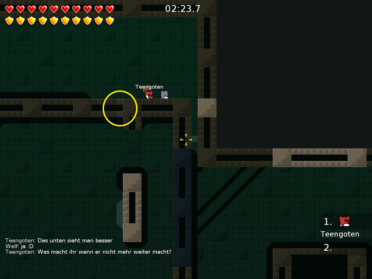 different hookthrough color