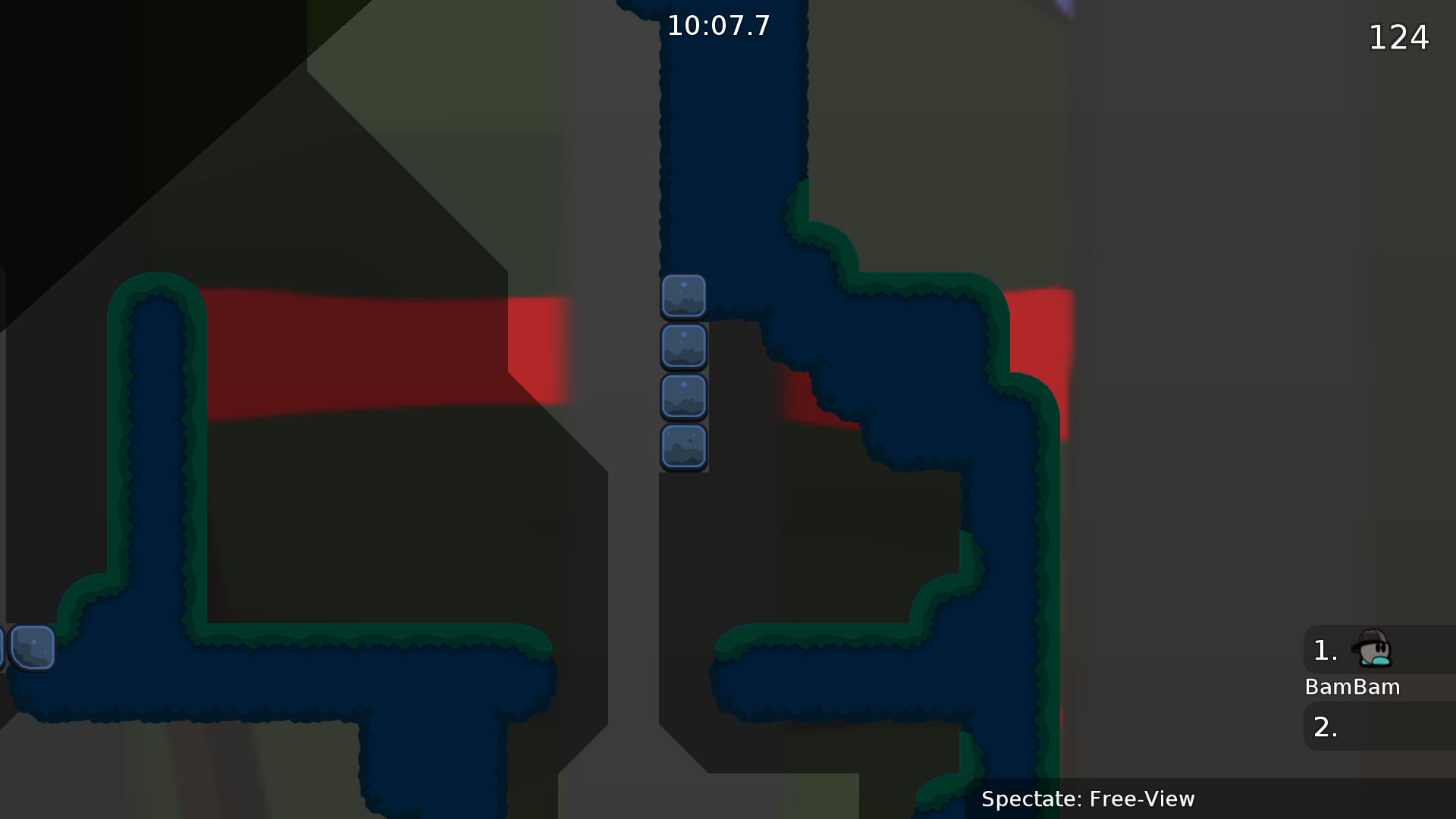 Freeze in walls.