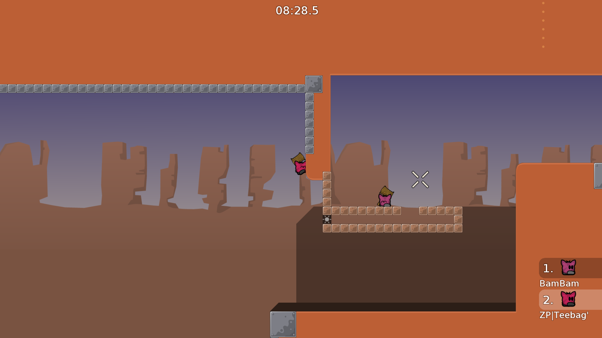 It is possible to skip deep, just hook and the tee moves right, then he comes under freeze (pretty hard though)