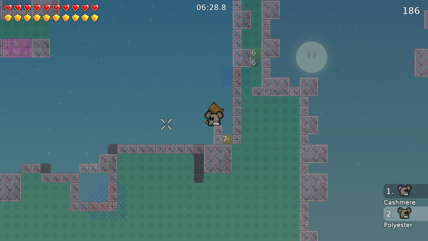 2. Tele on the ground.