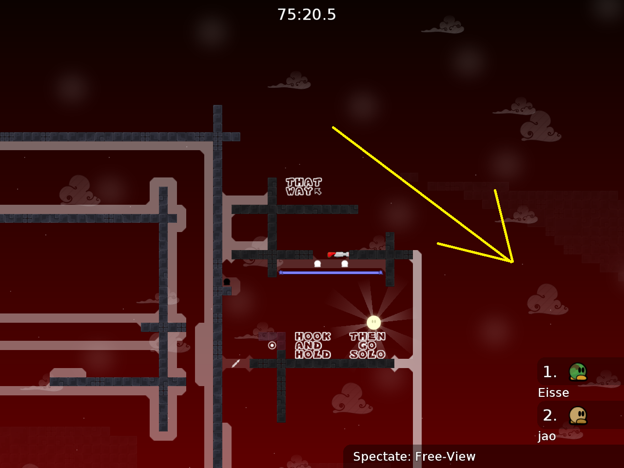 you can just go there and finish