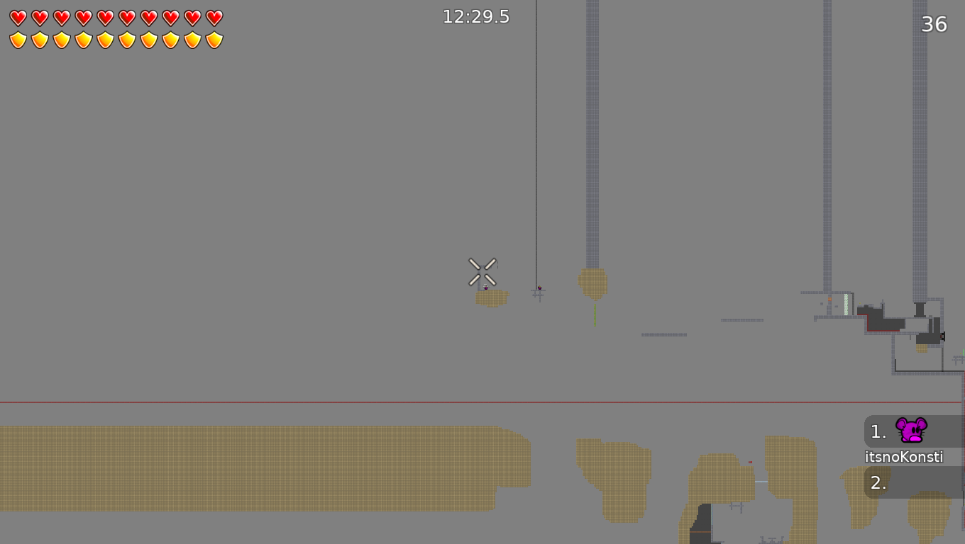 Im pretty sure that u can fall through that tele... so ez 00:00