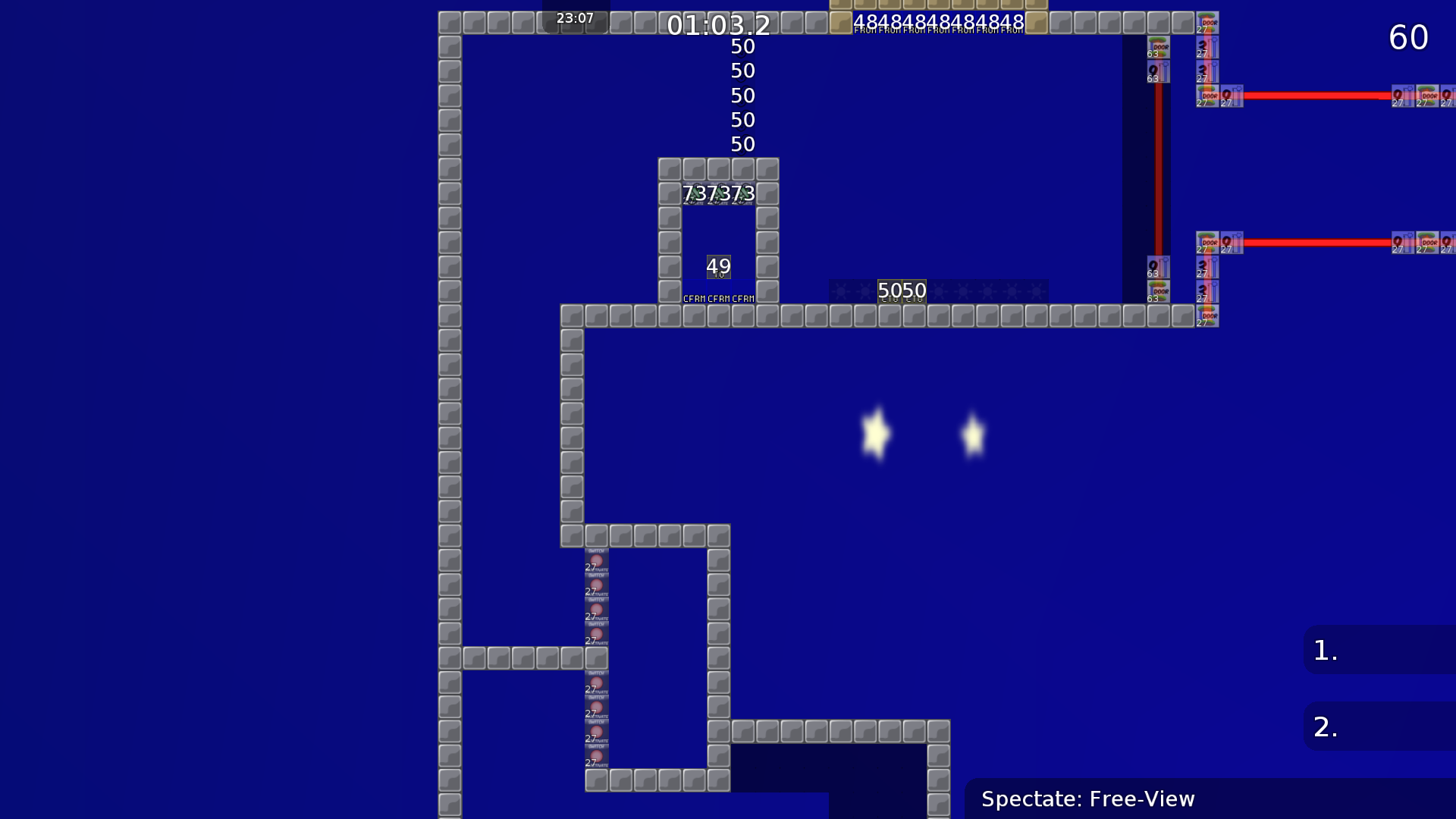 this trick is kind of tricky but by switching gate 27 off again you can skip an entire part of the map. I did a demo for explanation.