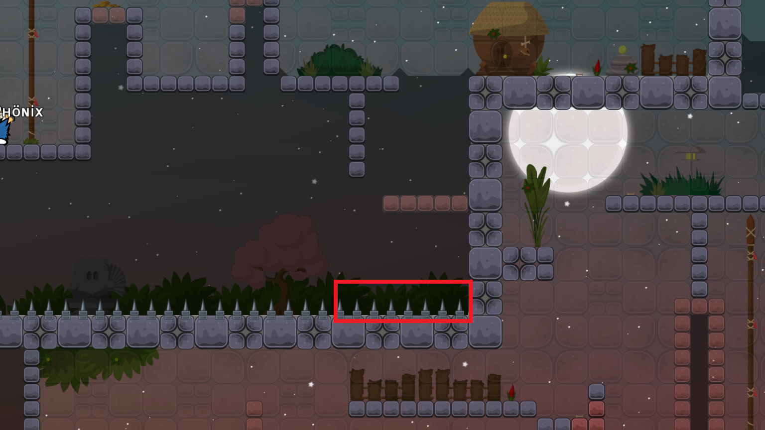 Please change the red colored area to tele its really faily, or make that part easier (The rest can stay killtiles)