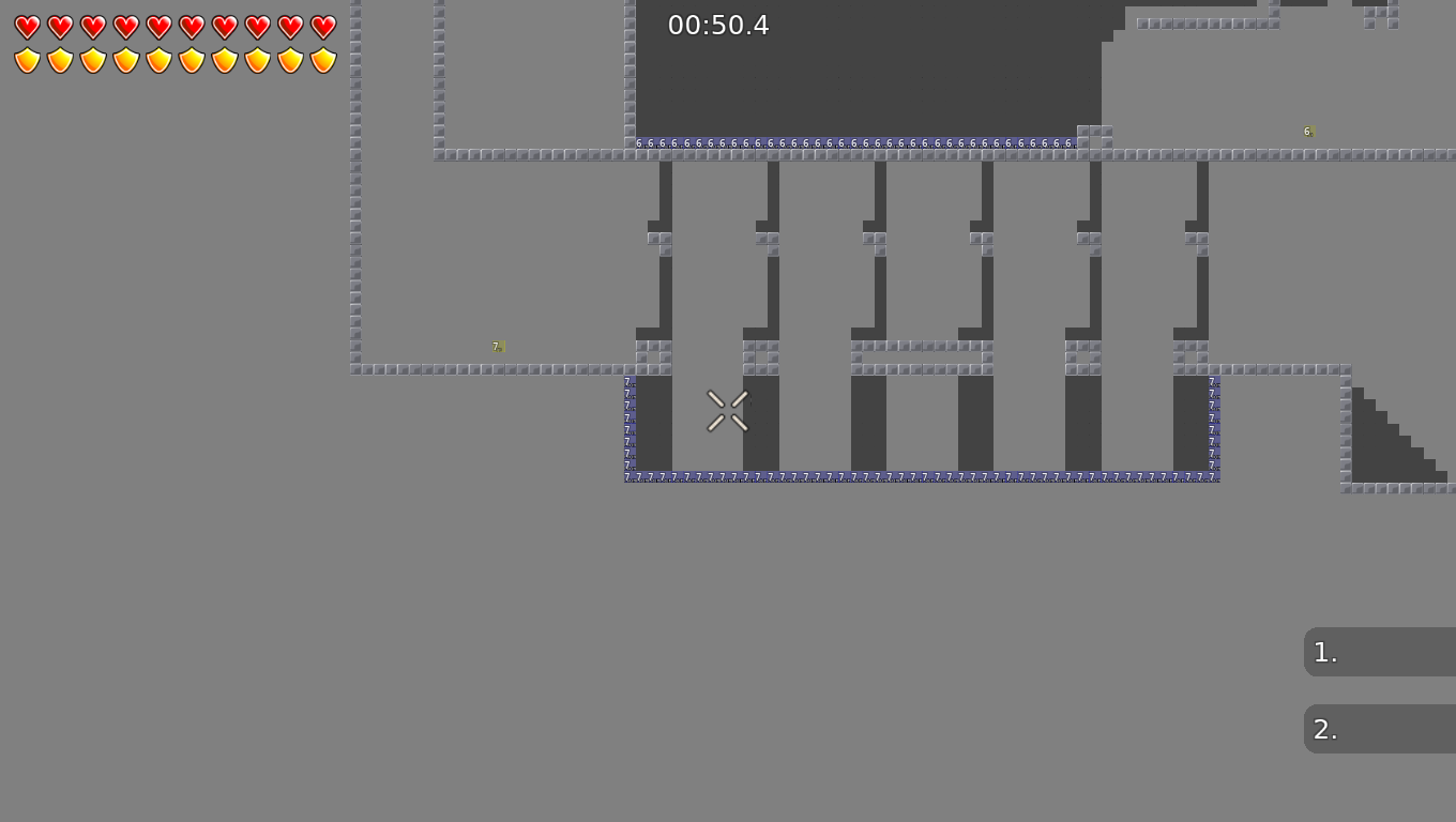 Go back in map here, Skipped startline