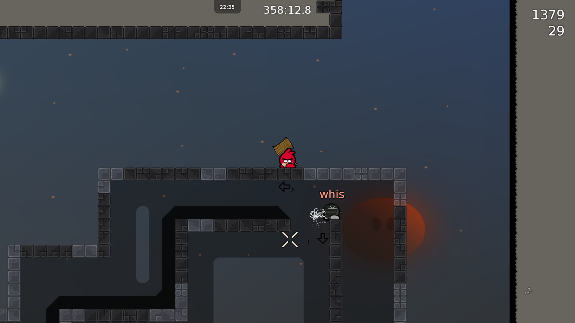 Use the straight arrow to the left for the number one also but place it under the first UNHOOKABLE for the first part. It would make the part clearer.