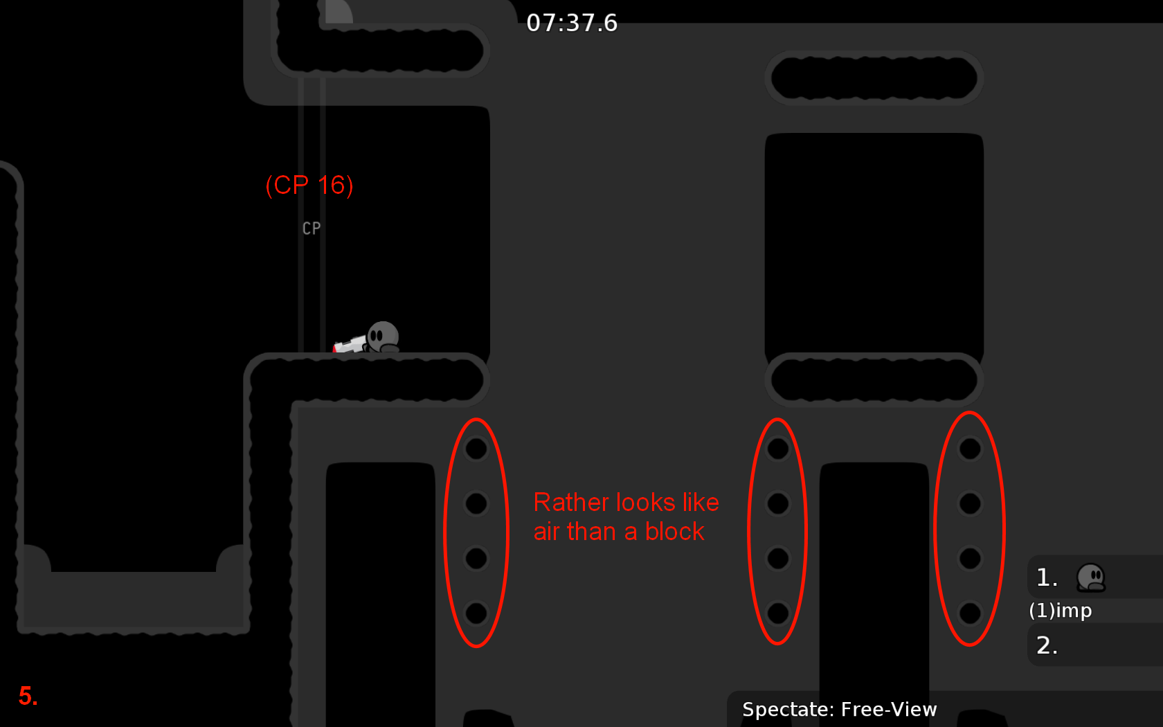 5. Hmm, it looks like air and a block. But it shouldn't be a problem :D