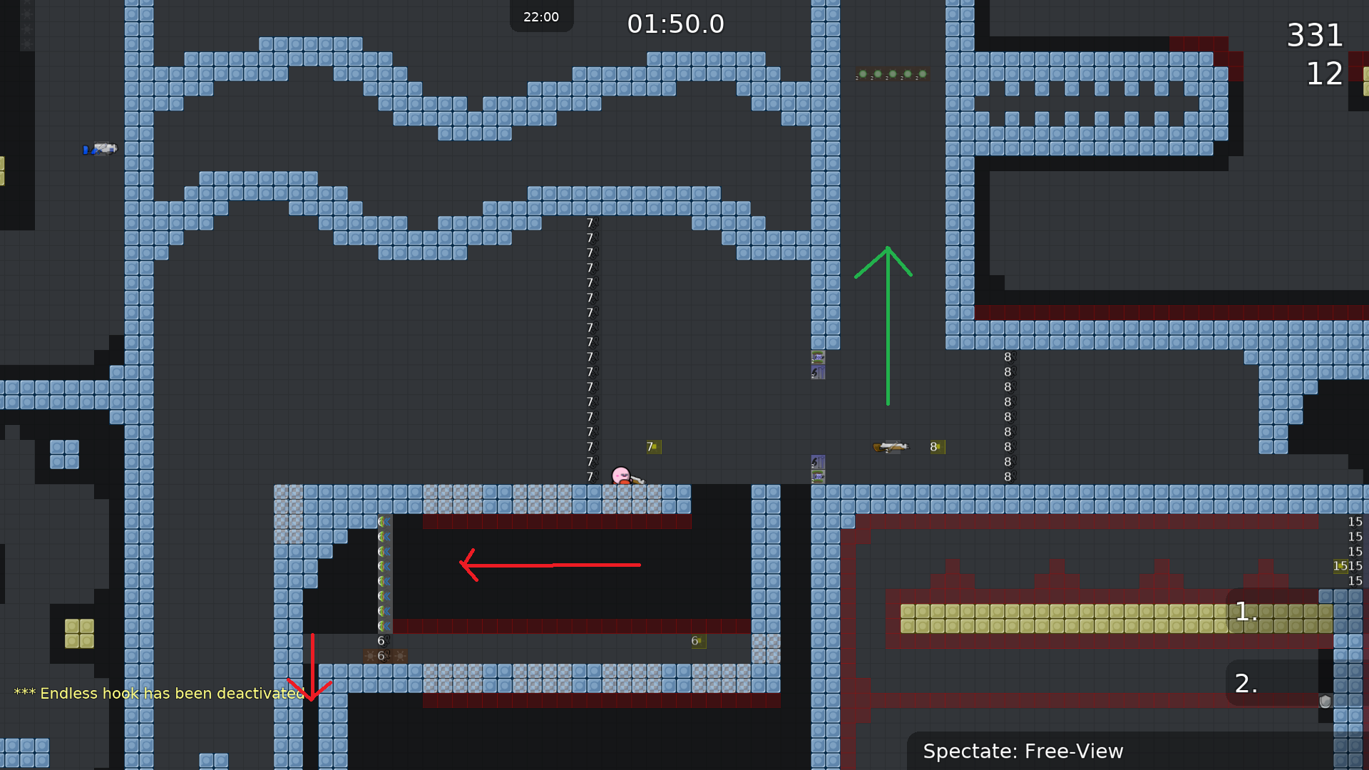 It's possible to cheat the switch 2 undeep: After deactivating switch 3 you can drag the deep into CP 6 undeep, then you can hammerfly into the activation switch. Takes a bit more time, but is definitely easier. You may want to prevent this way.
