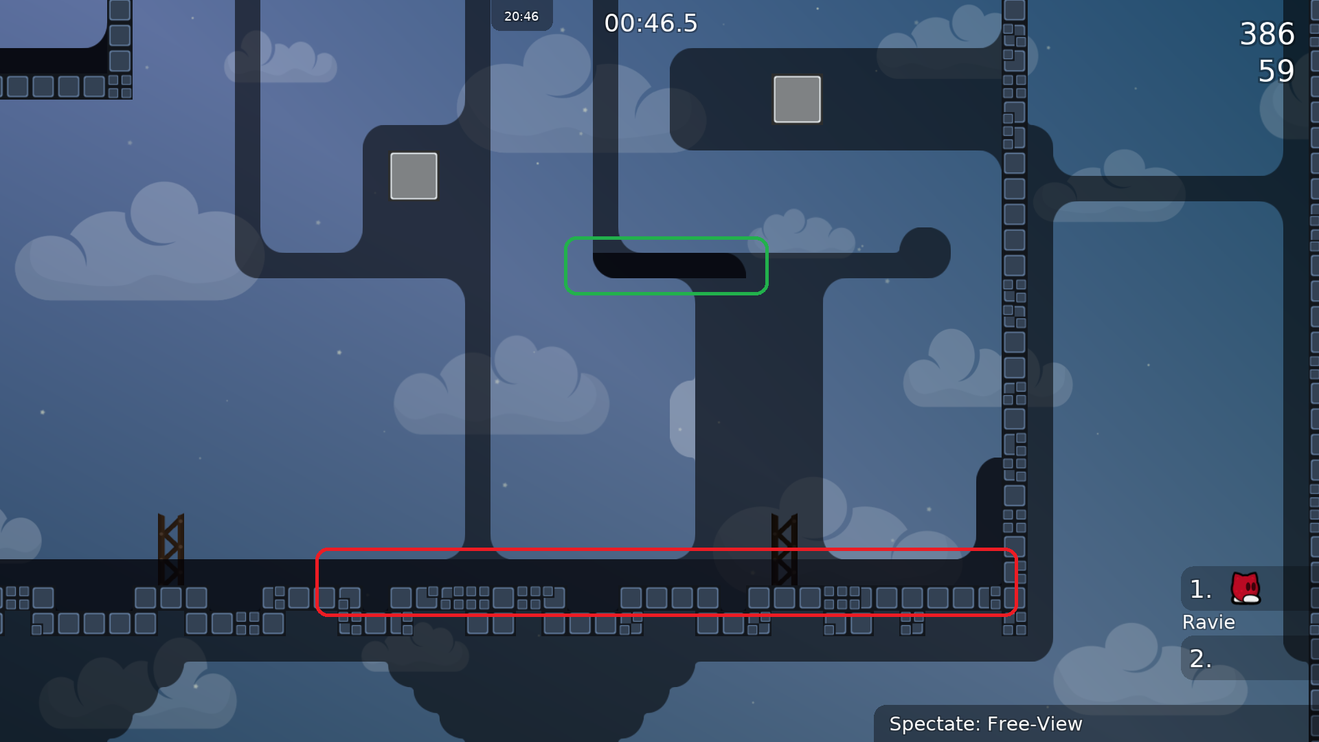 Different teleport markings.