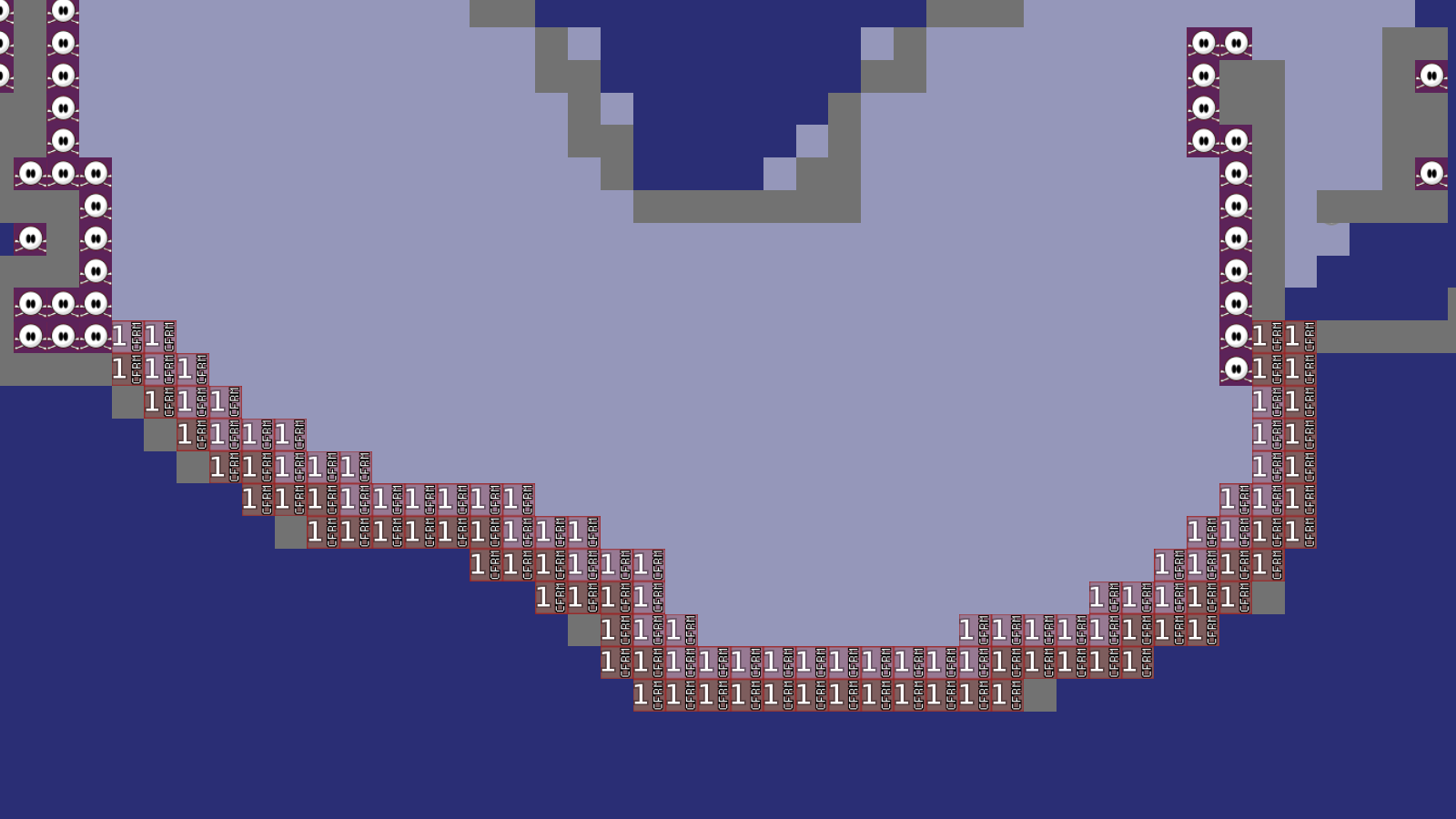 again too many tele tiles (check whole map!)