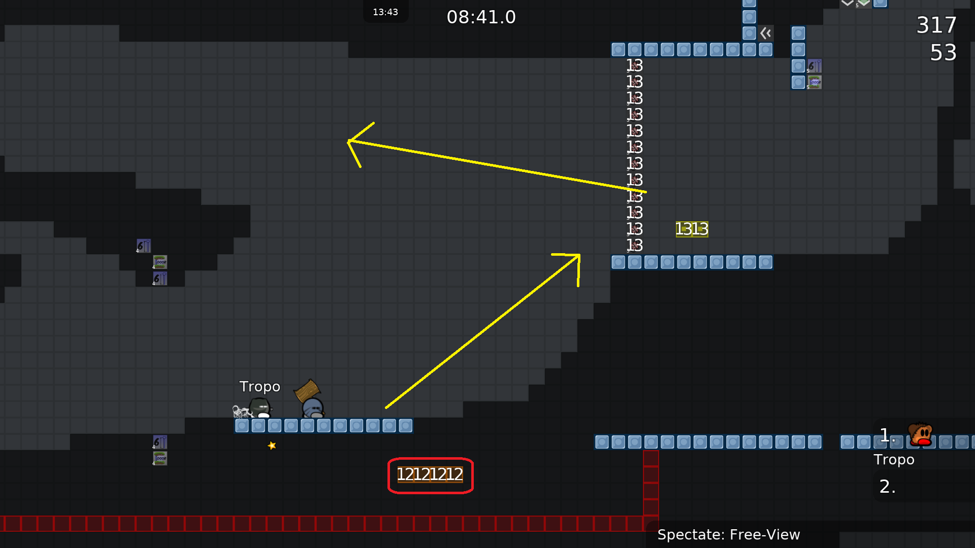 7. Hook-tele can be skipped. Just go on the right platform and then left.