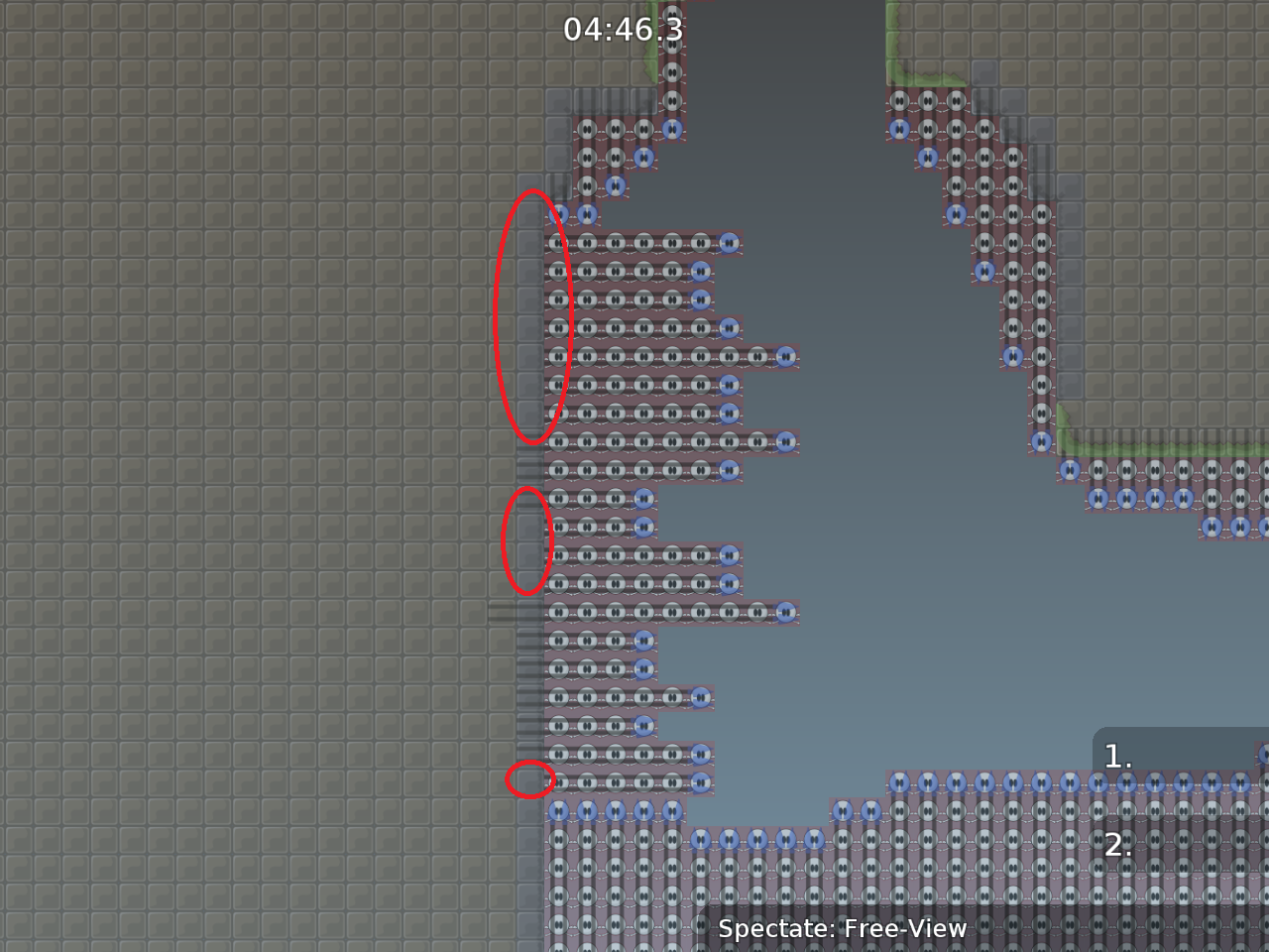 i saw some bugs like this, check the whole map (missing kill tiles behind grass)