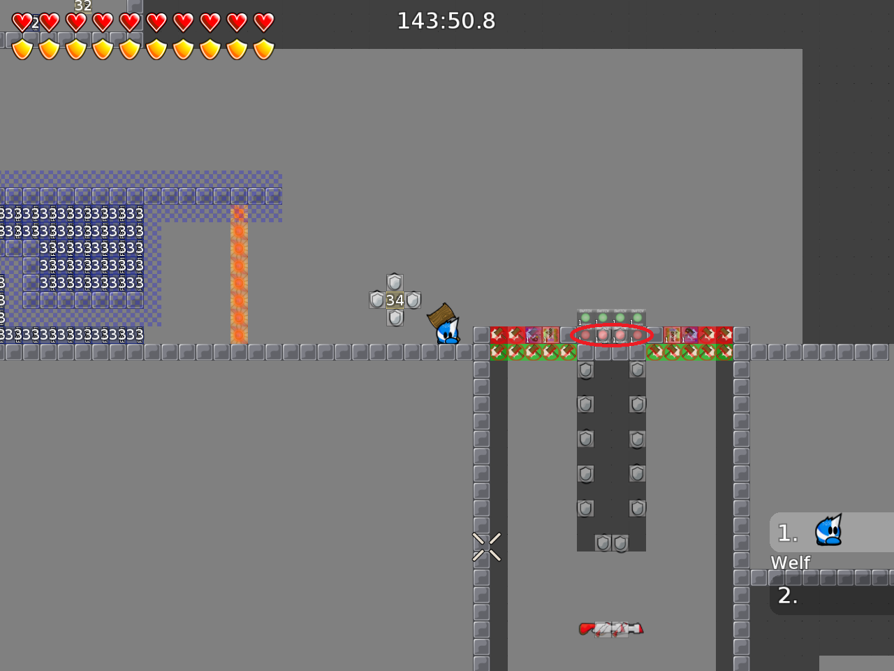 if you kill there the door is open forever, change it into other switchers so door is only open if sb. stands there