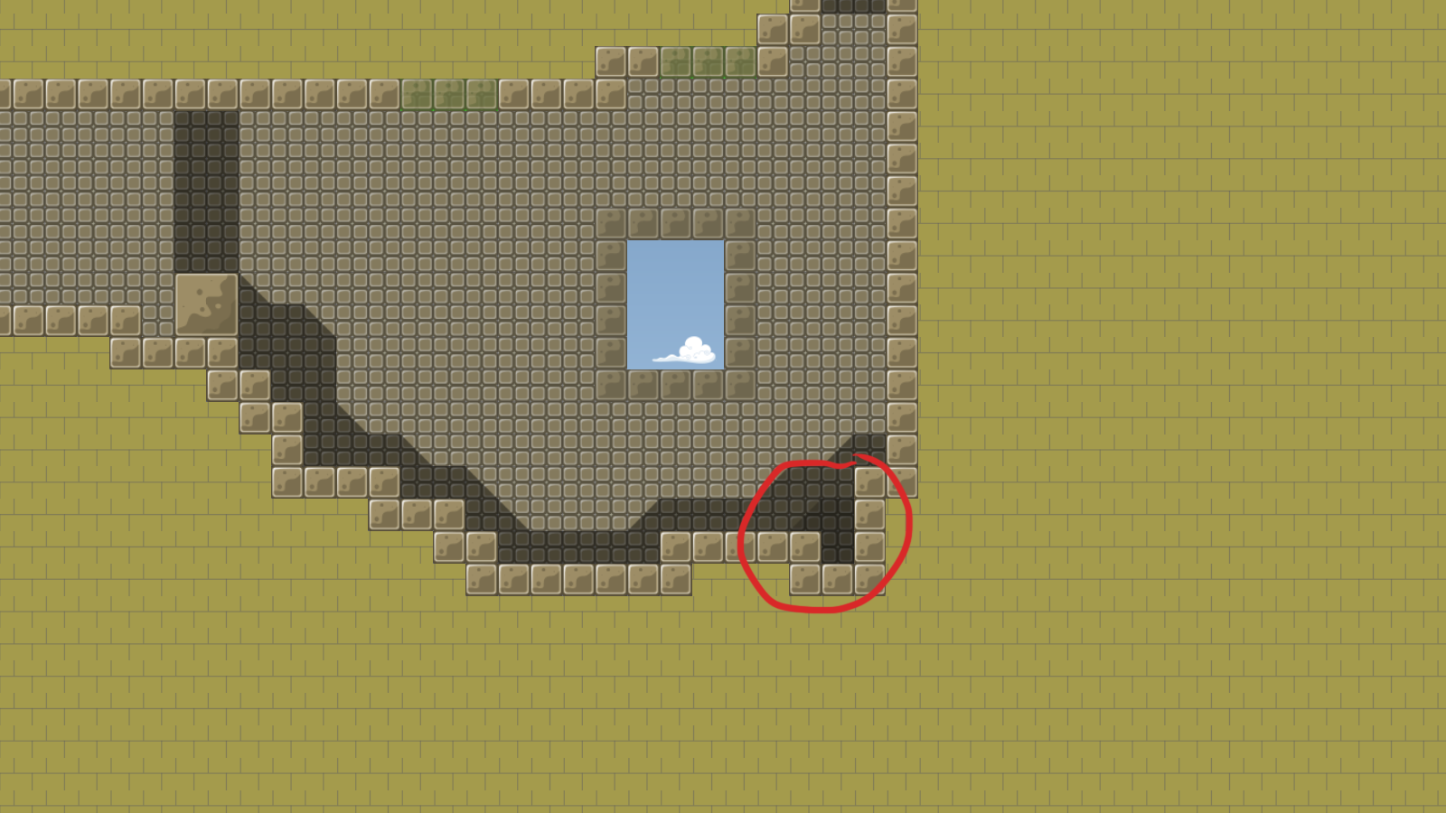 hard to see the marked tele