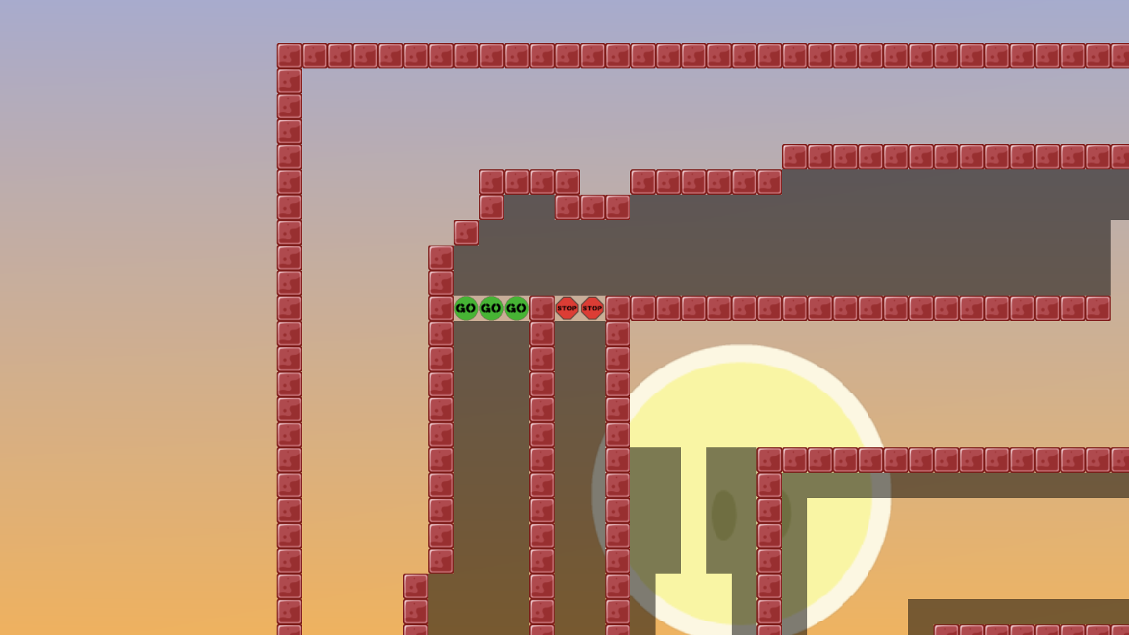 the stop path is kinda useless, it's so hard to fail there, so maybe you can remove the tele down there to make it a bit more challenging