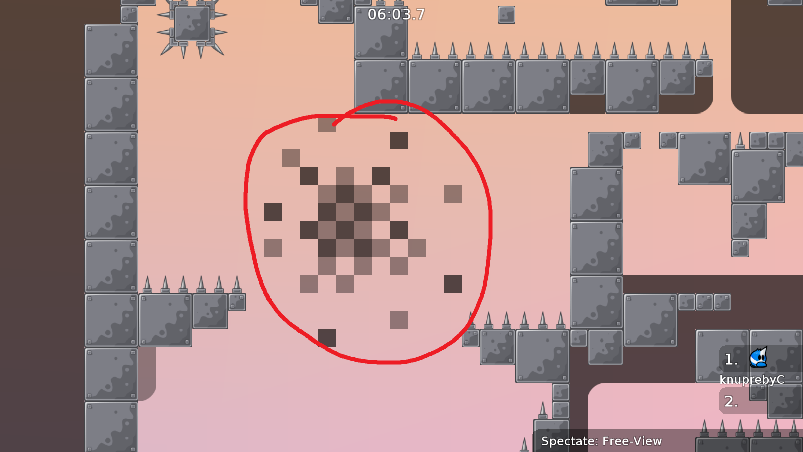 Your finish line is very messy.