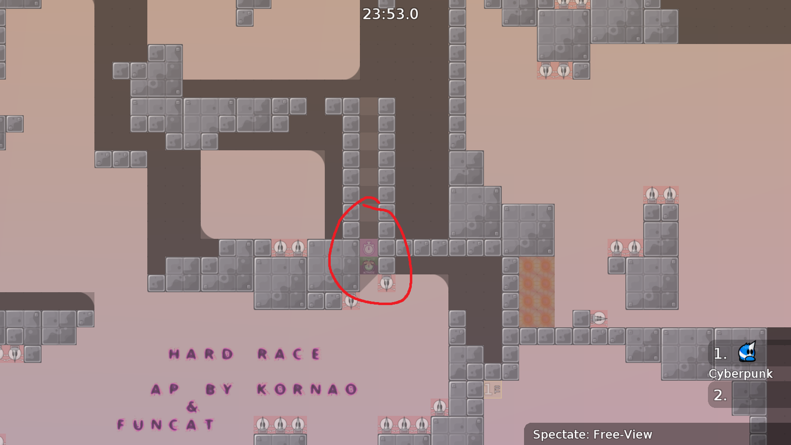 Mark your start line