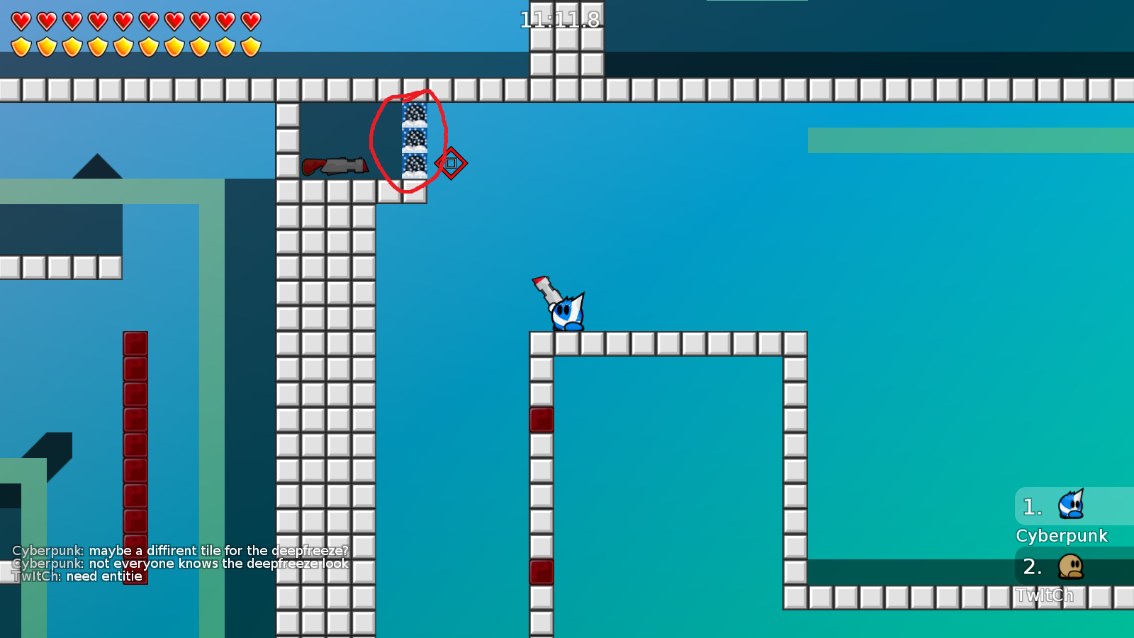 change the tile style for deepfreeze maybe? just a suggestion.