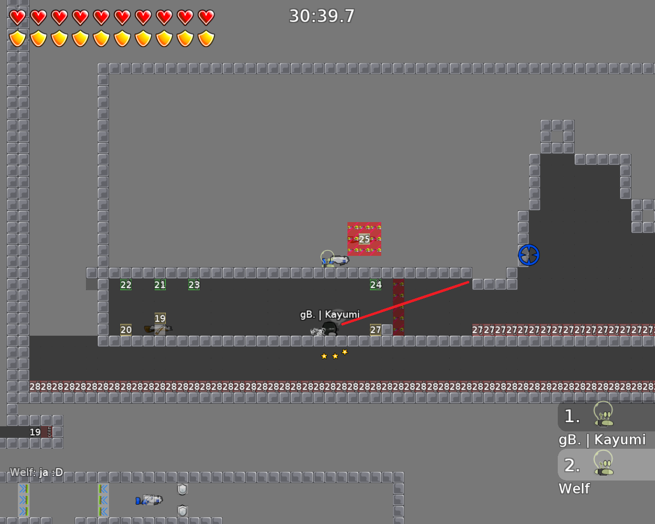 if you do the part when your &quot;dummy&quot; is there while you do the part you get punished, you can add some hookthrough