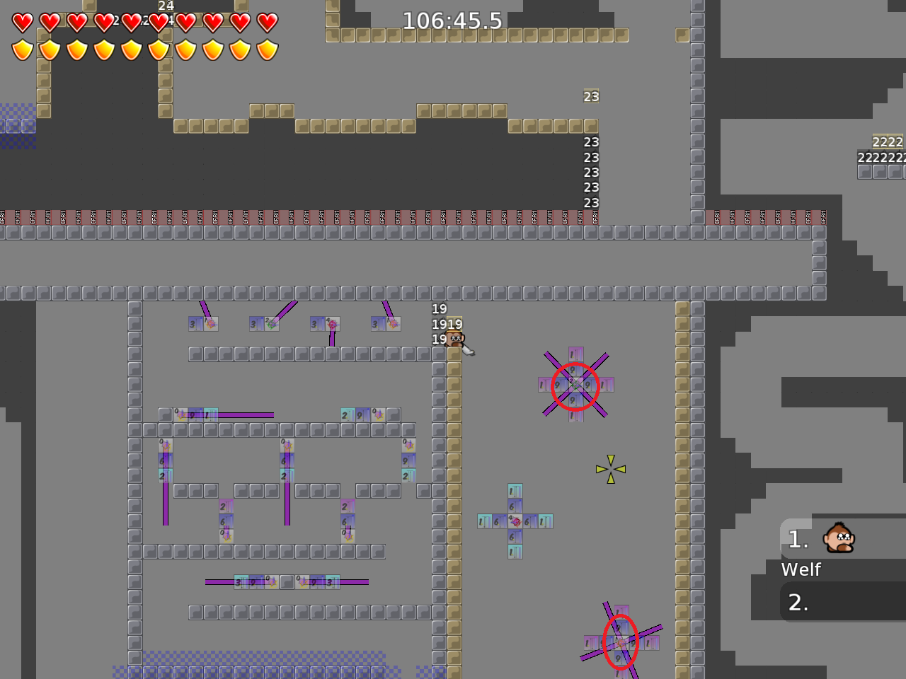 19. they are too slow increasing/decreasing, you just wait a few secs and you can easy go through the part