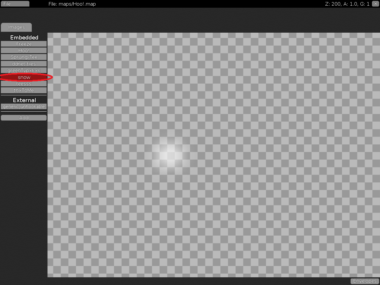 17. snow should be external