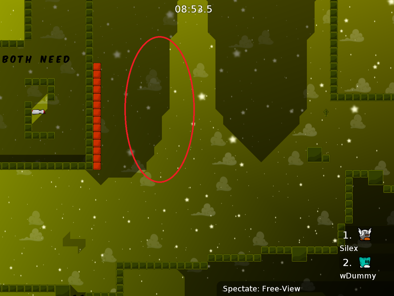 you can &quot;cheat&quot; this part by climbing up here (mappers decision)