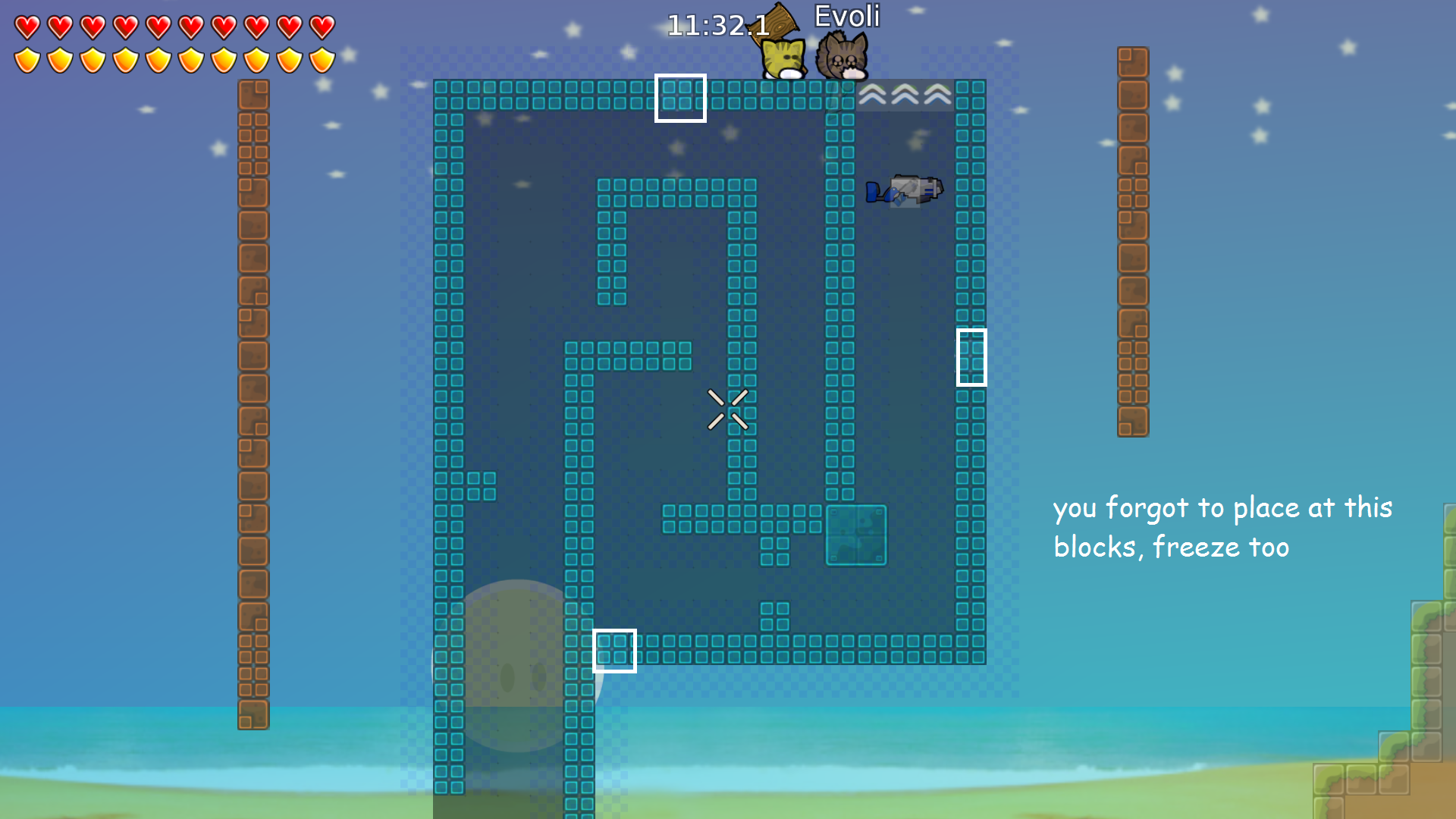 You forgot too add freeze after this blocks ( i really dont get it why you are doing this o.O)