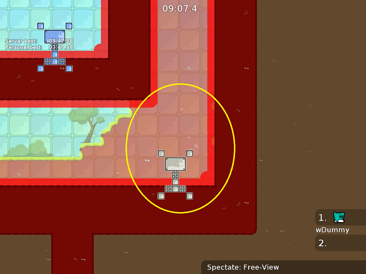 mark checkpoints in the whole map