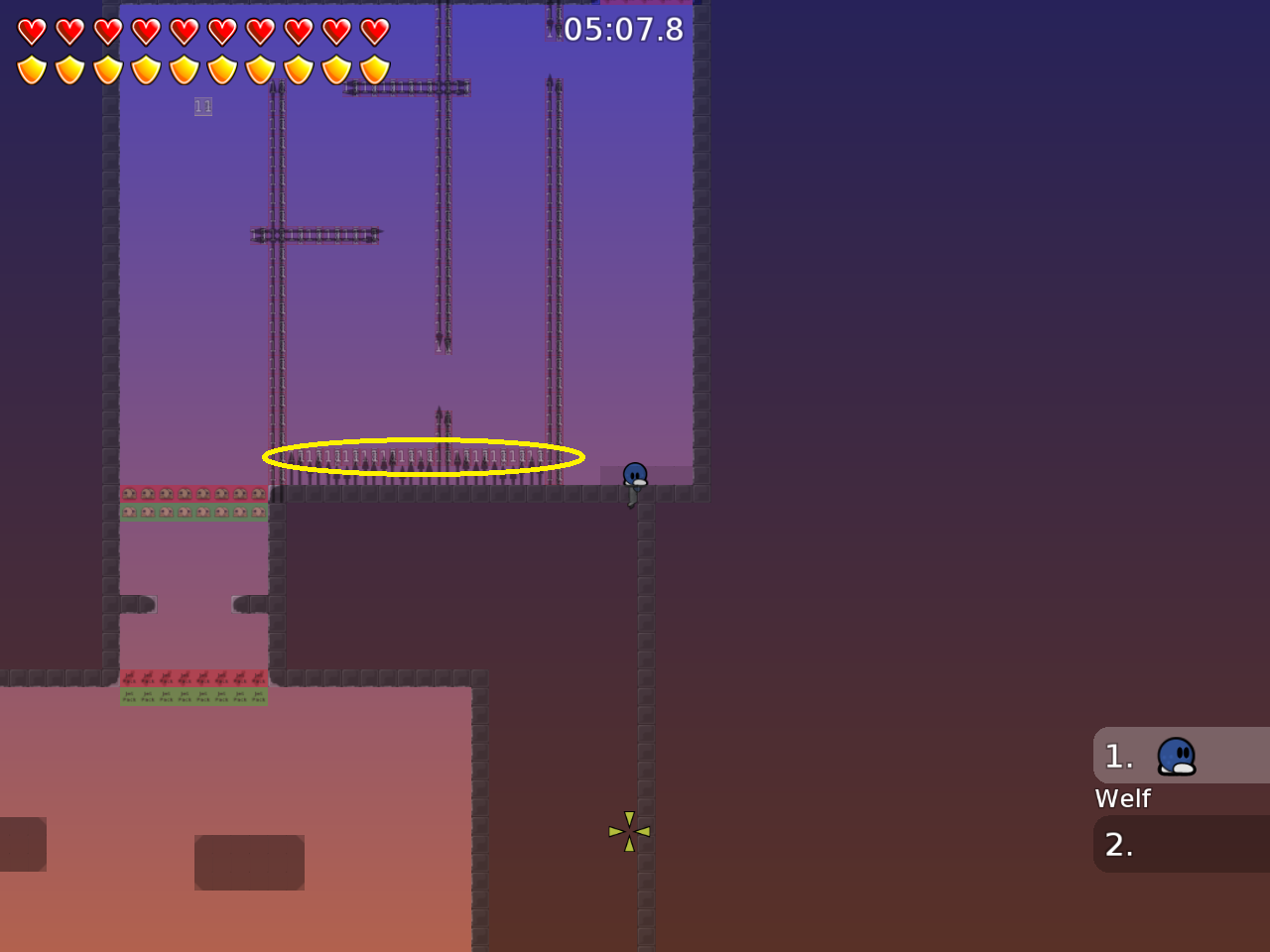 you should put these more carefully in whole map i guess