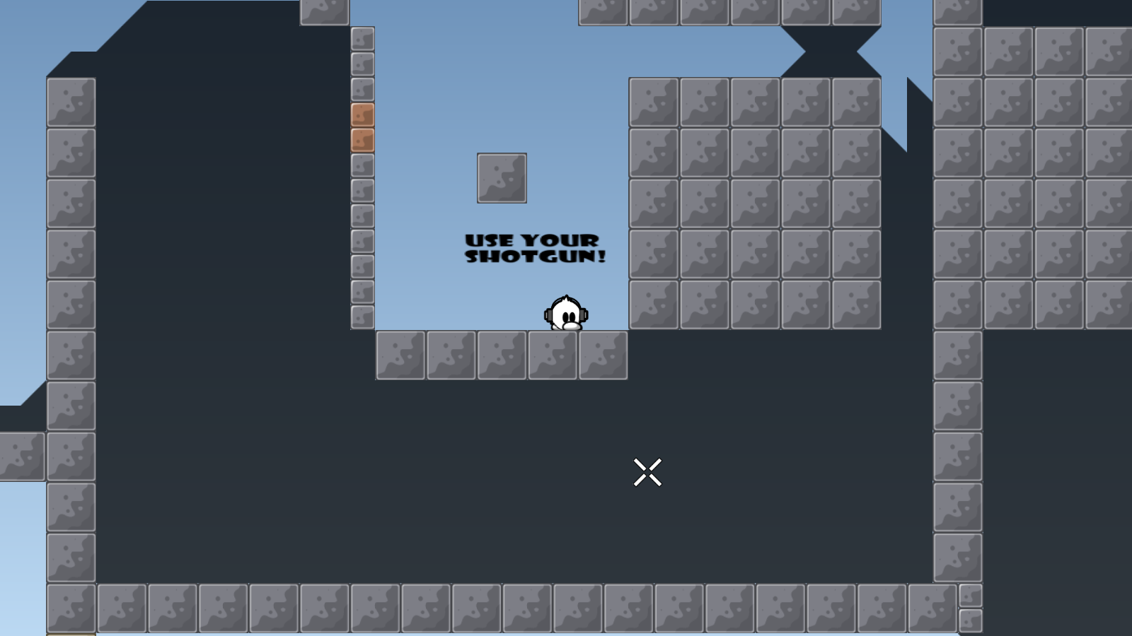 better you place a shotgun here and make shields around that part, otherwsie you keep the shotgun for like the whole map (you get it in the second part and you need it here alomost right before finish)