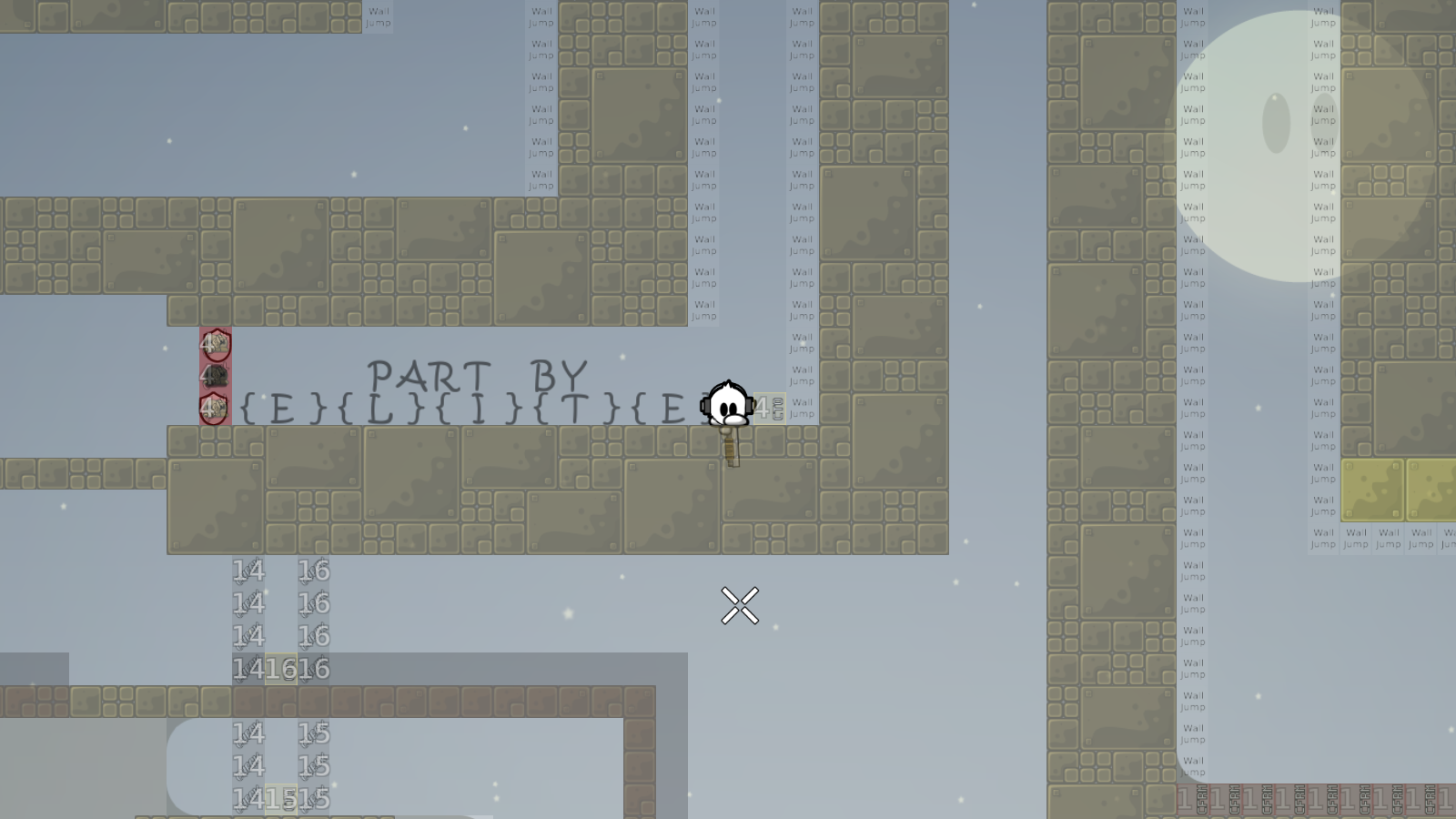 somehow mark the walljump-tiles or write at the beginning that it's walljump or something like that