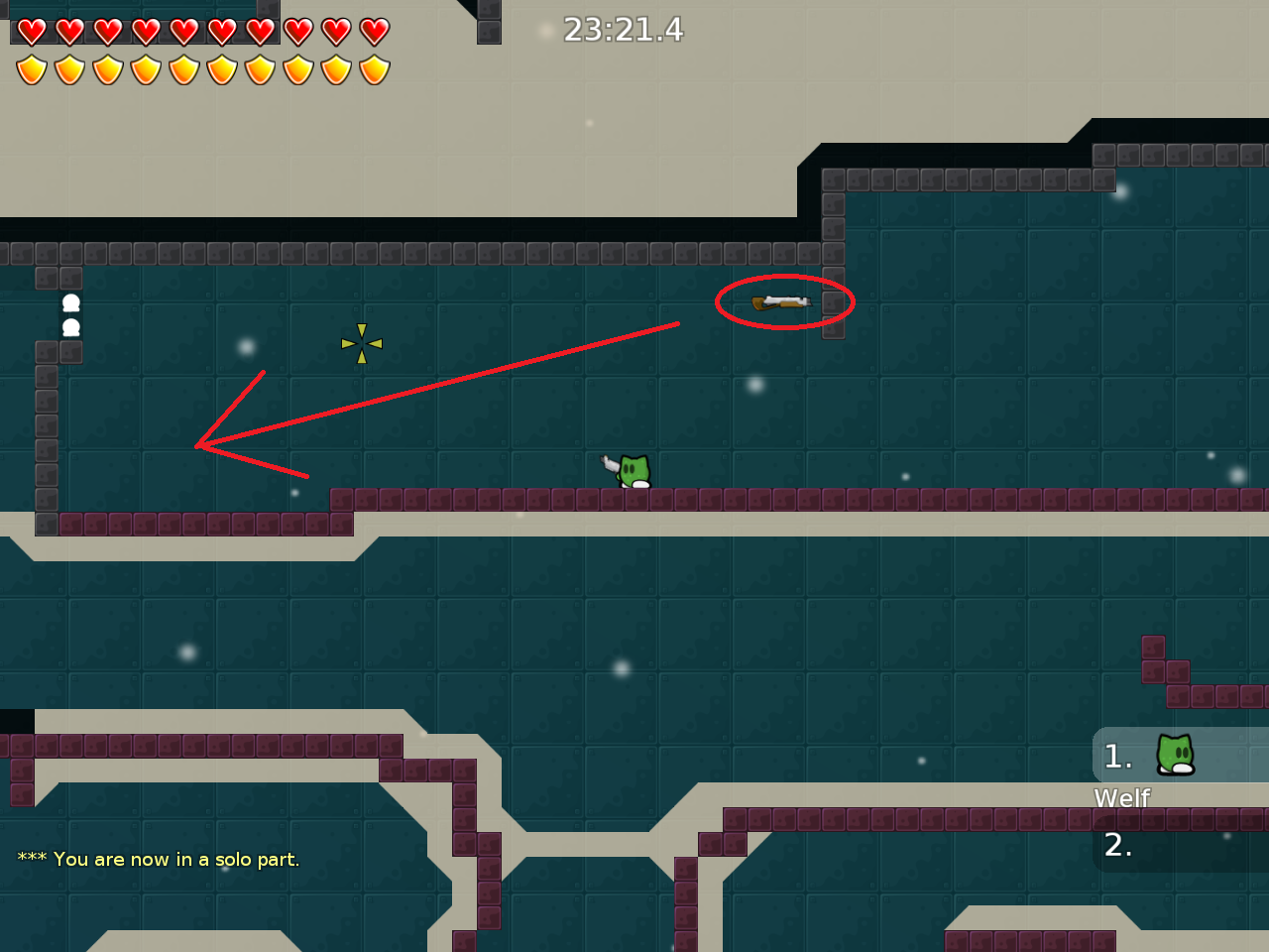 you should put the sg there (it is a little annoying to walk there)