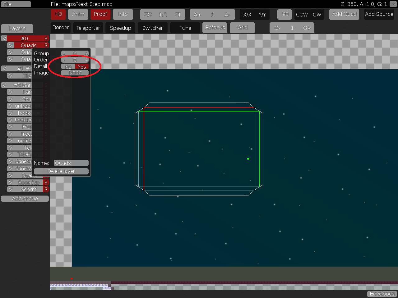 The background may not be detail, it will bug for vanilla client users, if they put HD off