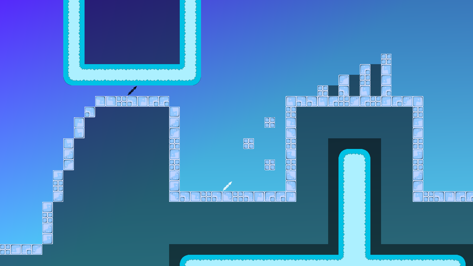 endless-on directly behind the endless-off?